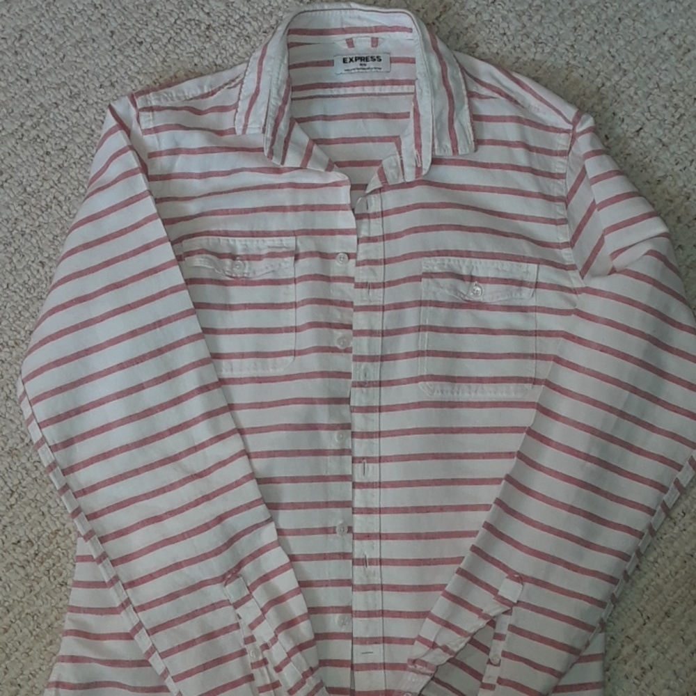Express long sleeve button up